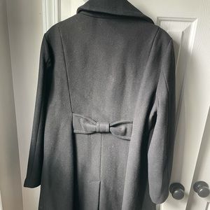 NWT Black Kate Spade XL pea coat.